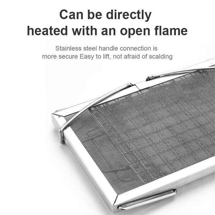 WESTTUNE Outdoor Multi-Purpose Toast Grill Portable Bread Toasters Folding Camping Stove Toaster for Hiking Garden Picnic Beach