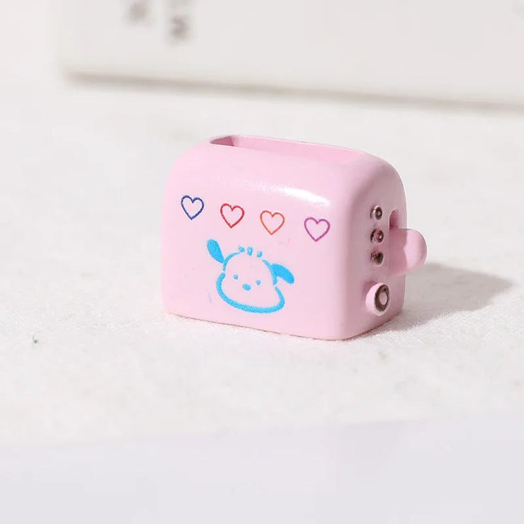 12Pcs/Lot Artificial Bread Toaster Cute Cartoon Fake Food DIY Resin Sweet Flatback Cabochon Jewelry Pendant Homemade Gift Mein Shop