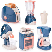 Interactive Electric Kitchen Playset Kids Children Mini Simulation Household Appliances Light Toy Gift Pretend Cooking Role Play