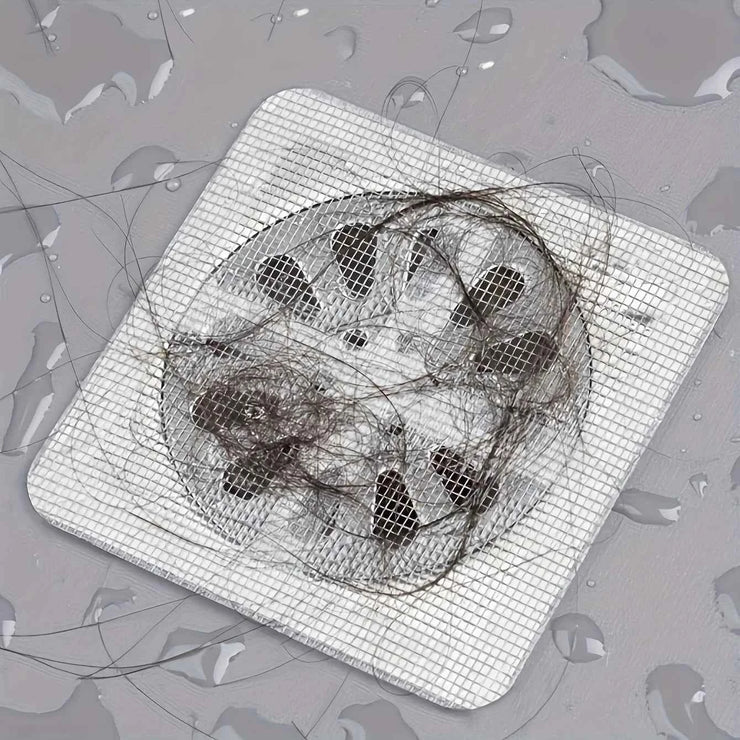 10/20pcs Floor Drain Sticker, Insect-proof Self-adhesive Bathroom Hair Filter Net, Sewer Filter, Kitchen Anti-blocking Mesh Net