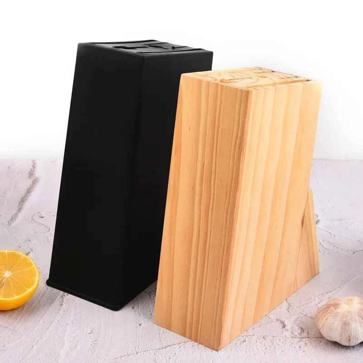 Kitchen multi socket knife holder, wooden knife holder, household tool storage rack, floor storage rack, convenient tool storage