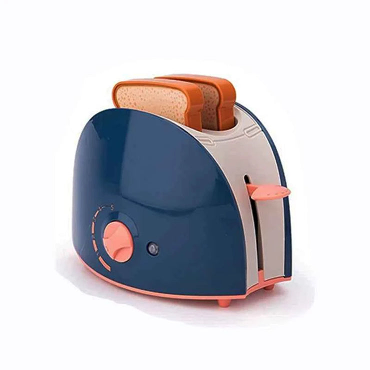 Kids Pretend Play Kitchen Home Appliances Set Toy Household Coffee Maker Mixer Toaster Vacuum Cleaner Playset for Children Gifts