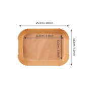 Air Fryer Paper Liners Disposable Oil-Proof Waterproof Baking Paper Round Square And Rectangle Parchment Kitchen Party Supplies