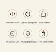 Foldable And Portable Teapot Water Heater 600ML Household Travel Electric Water Kettle 220V Kitchen Appliances Water Boiling Pot