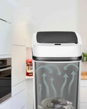 Kitchen Trash Bin 13L Bathroom Touch Trash Can In The Toilet Smart Garbage Bucket Waste Bins Dustbin Smart Trash Can Kitchen