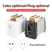 Toaster 2 Slice Wide Slot with 6 Preset Temperature and Timing Small Stainless Steel Bread Toaster with Manual Stop Mein Shop