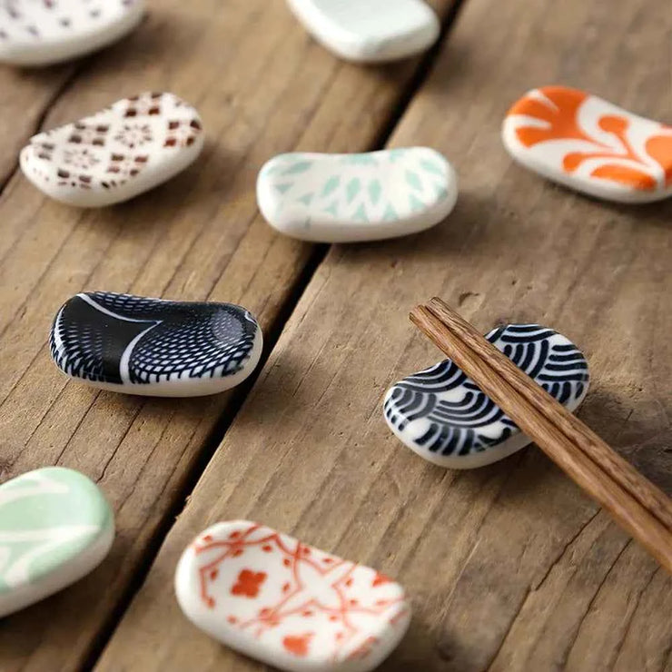 Kitchen Tools Rest Ceramic Chopsticks Stand Tableware Chopsticks Spoon Rack Chopsticks Holder