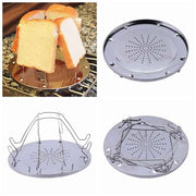 Toaster Rack Simple Portable Multifunctional Stainless Steel Outdoor Camping Travel Supplies Folding Multi-Purpose Stove Grill