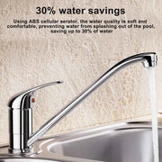 Faucets Kitchen Standing Faucet Bathroom Faucet Single Handle Basin Taps Hot & Cold Water Tap Chrome Plated Sink Faucets