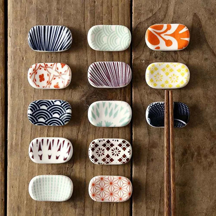 Kitchen Tools Rest Ceramic Chopsticks Stand Tableware Chopsticks Spoon Rack Chopsticks Holder