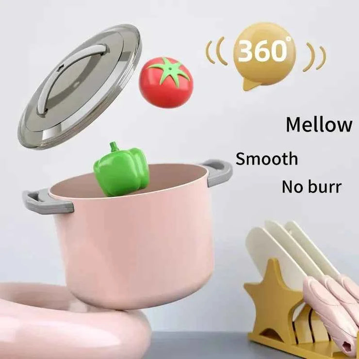 Kids Play Kitchen Set Pretend Play Cooking Toys Set Kitchen Toy Playset For Toddlers Pots And Pans  Role Playing Toys Gift