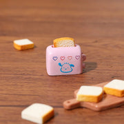 12Pcs/Lot Artificial Bread Toaster Cute Cartoon Fake Food DIY Resin Sweet Flatback Cabochon Jewelry Pendant Homemade Gift Mein Shop