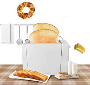 Toaster 1PC Stainless Steel Toaster Oven Double Sided Bake Heated Toast Sandwich Home Automatic Breakfast Machine