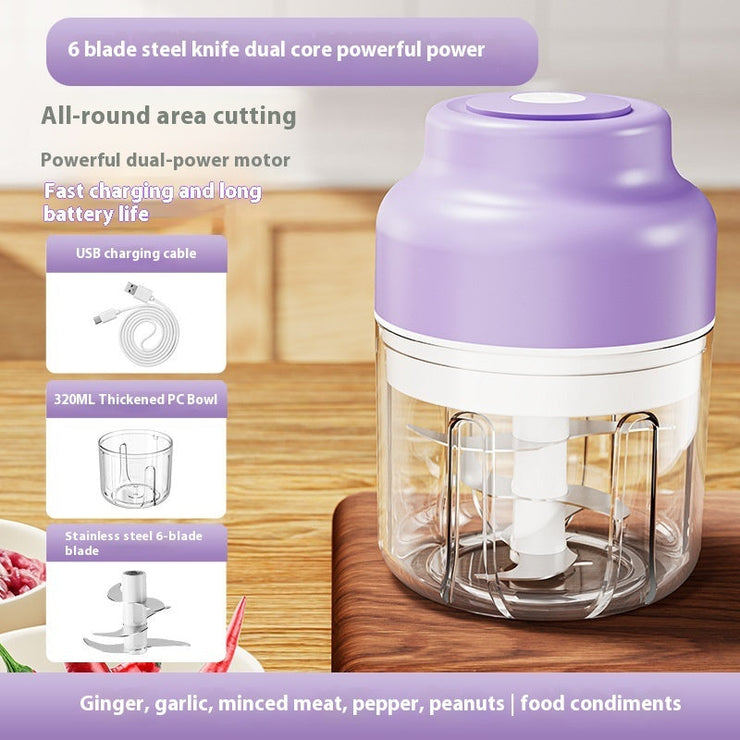 Electric Meshed Garlic Device Wireless Mini Garlic Press Automatic Stirring Mein Shop