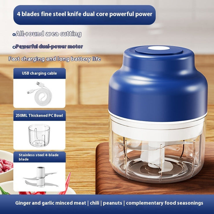 Electric Meshed Garlic Device Wireless Mini Garlic Press Automatic Stirring Mein Shop