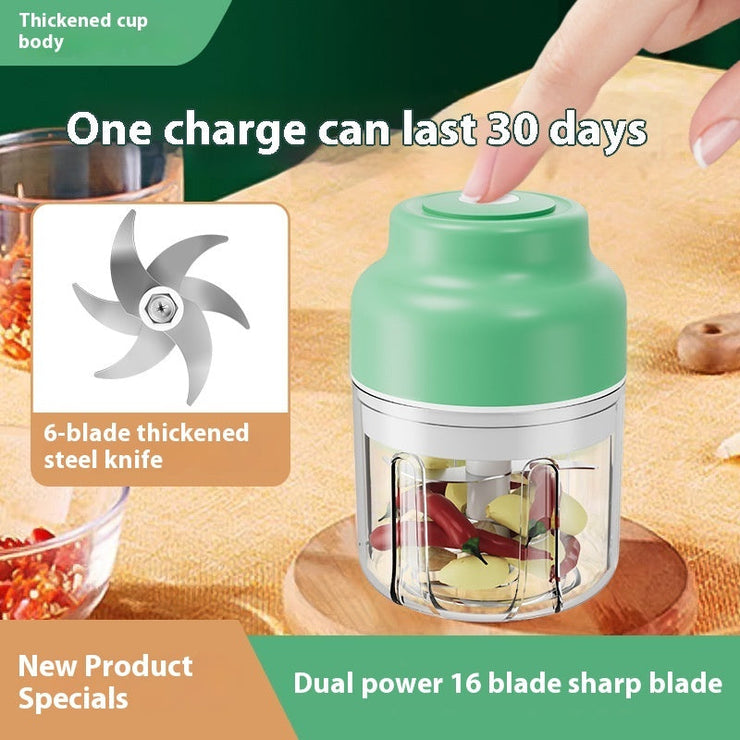 Electric Meshed Garlic Device Wireless Mini Garlic Press Automatic Stirring Mein Shop